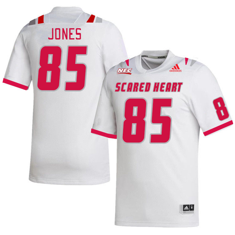 Men-Youth #85 Dylan Jones Scared Heart Pioneers 2023 College Football Jerseys Stitched-White